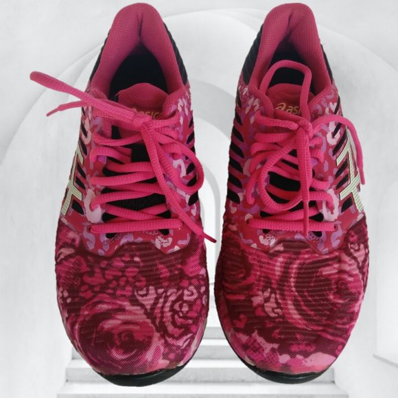 ASICS 7 FUZEX FUZEGEL PINK ROSE RUNNING SHOES - Picture 11 of 14